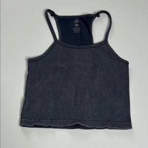 Aura Navy Ribbed Camisole